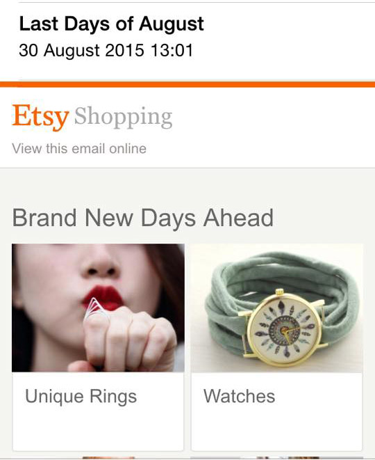 www.etsy.com Newsletter