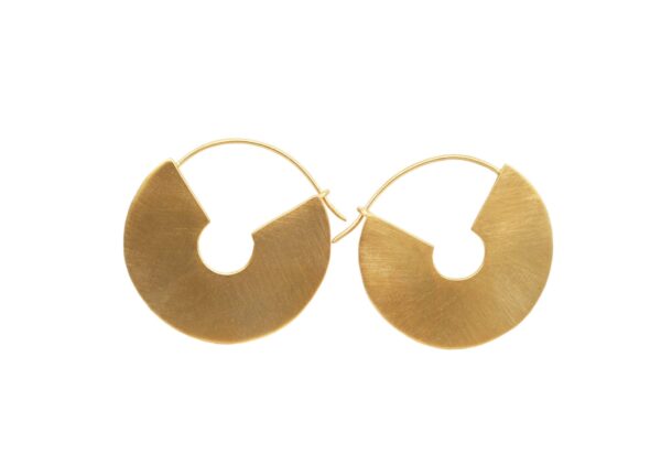 Gold hoop earrings
