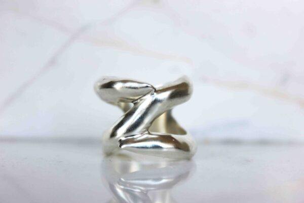 Chunky silver ring