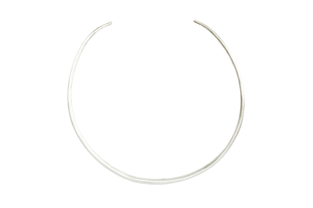 Fine Silver Choker Necklace