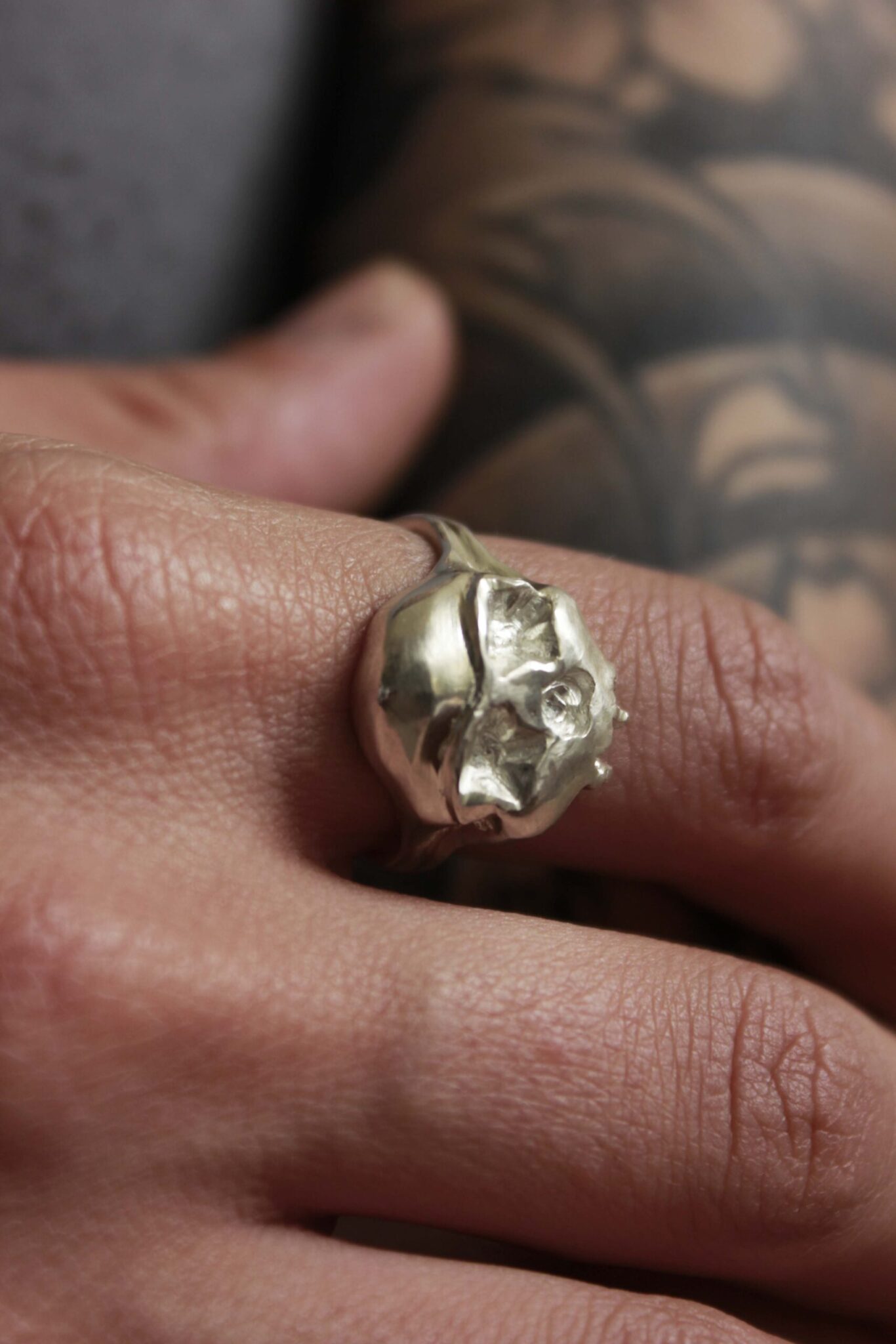 Unisex skull ring - Image 3