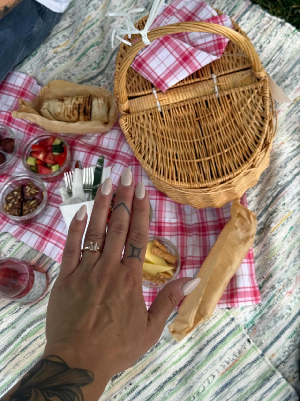 Μorganite and Diamonds ring