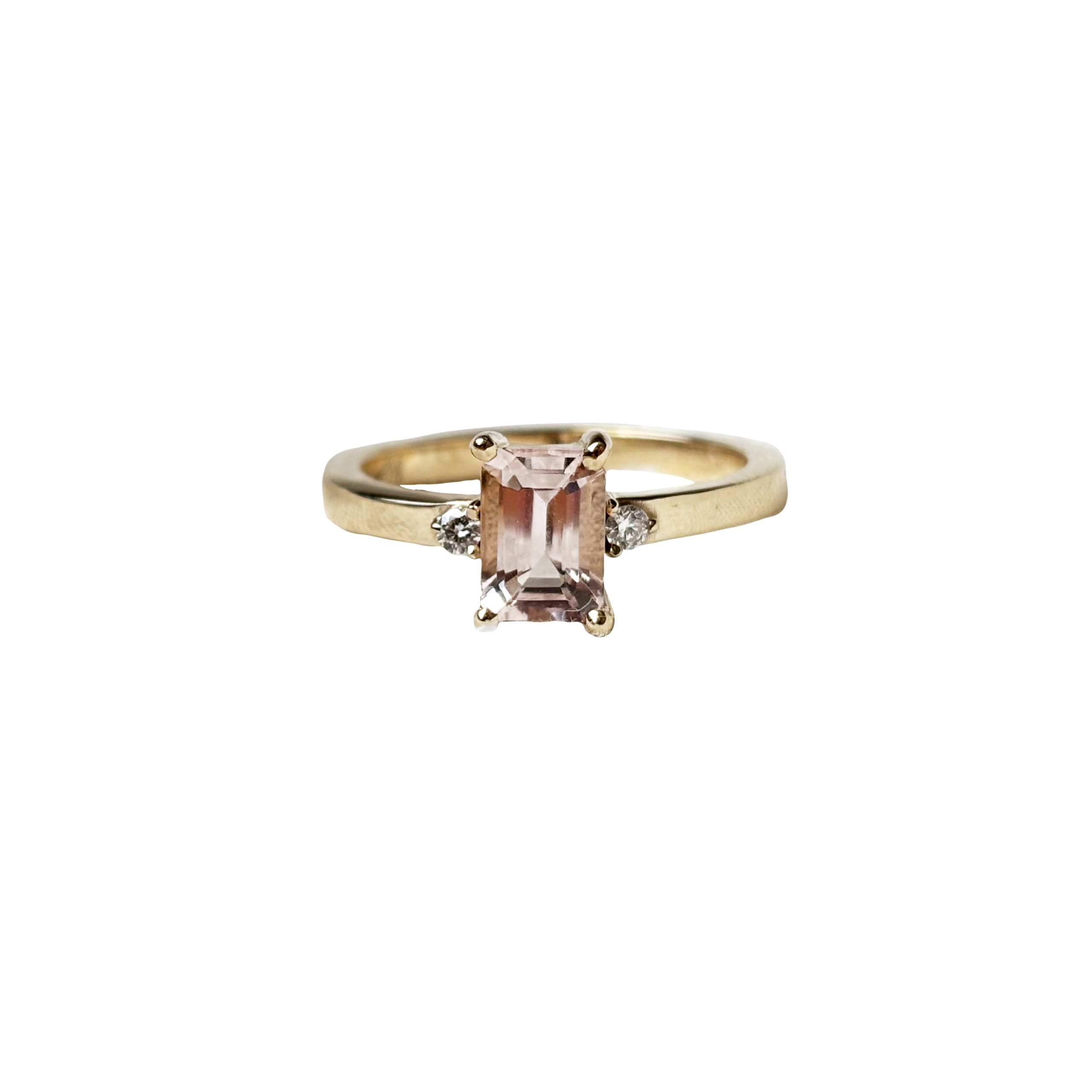 Μorganite and Diamonds ring
