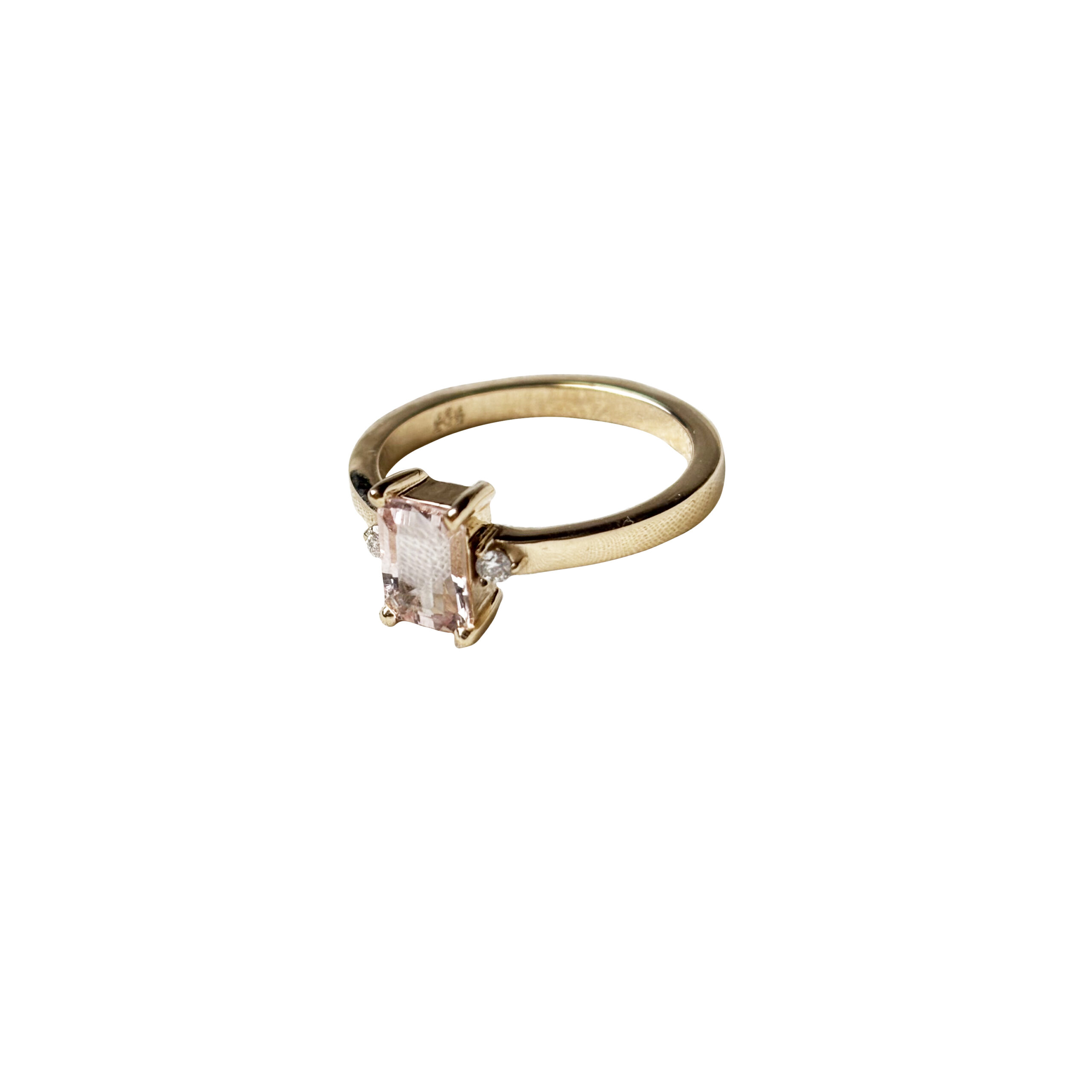 Μorganite and Diamonds ring